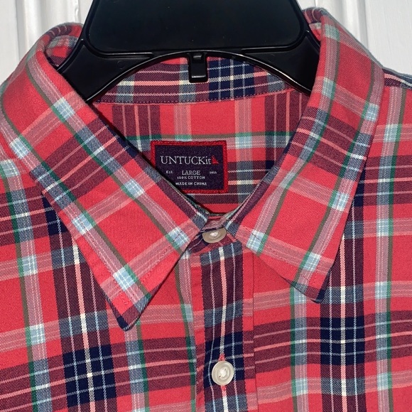 Untuckit Checker Button-Down Shirt - Picture 3 of 4